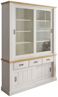 Lookway Standvitrine VINCI Andersen Kiefer / Wotan Eiche 203,4 cm