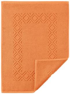 Denver Badvorlage Badteppich 70x130cm orange 1200g/m² 100% Baumwolle