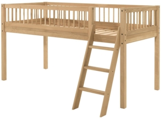 Hochbett Forrest 207,5 x 97,5 x 114 cm Eiche Natur