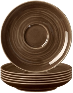 Seltmann Weiden Terra Espressountertasse ø 12 cm erdbraun 6er Set