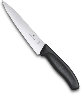 VICTORINOX Swiss Classic Tranchiermesser normal 15cm schwarz Blister 109760