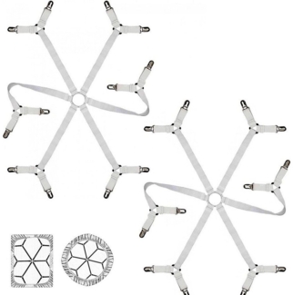 FELIXLEO Spannbettlaken Bettlakenspanner Elastische Verstellbare Bettlaken Verschlüsse, (1 Stück)