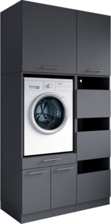 Laundreezy Mehrzweckschrank-Set Laundreezy, 4-tlg. Mehrzweckschrank-Set B/H/T 118/238/68 cm, (4-St), Breite 118 cm, Soft-Close-Funktion für Türen