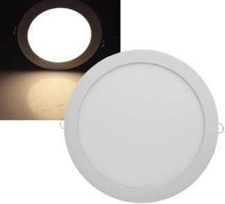 LED Licht-Panel "QCP-30R", Ø 30cm230V, 24W, 1680 Lumen, 2900K / warmweiß