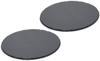 Schieferplatten rund Ø 30cm - 2erSet