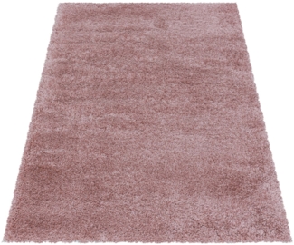 Runder Soft-Shaggy Teppich FLUFFY ROSE 160 X 160cm