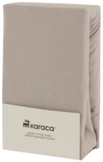 Karaca Bett-Set Karaca Home Jersey Spannbettlaken Bettlaken 120x200+30cm, Grau