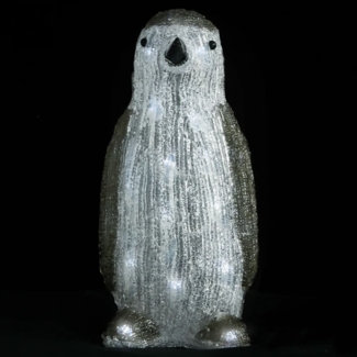 vidaXL LED-Weihnachtsfigur Pinguin Acryl Indoor und Outdoor 30 cm 328787