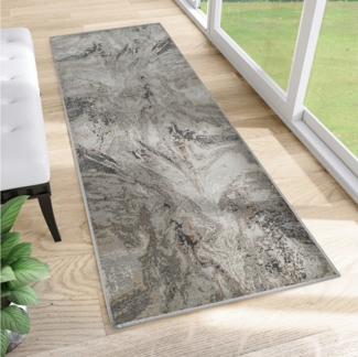 Tapiso Läufer FEYRUZ, rechteckig, Höhe: 10 mm, Kurzflor Modern Design Meliert Wohnzimmer Schlafzimmer Korridor