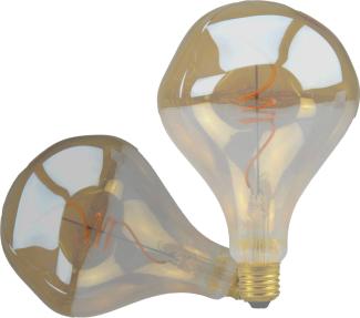 ISOLED E27 Vintage Line LED Roundbulb A125 unregular, amber 4W 2200K