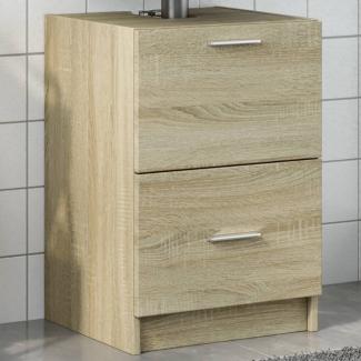 vidaXL Waschbeckenunterschrank Sonoma-Eiche 40x37x59 cm Holzwerkstoff 848103