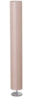 Stehlampe rund 120 cm Edelstahl und Kunststoff Champagner