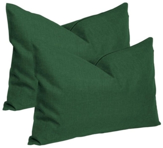 Haus und Deko Kissenbezug Kissenbezug 2er Set Struktur Leinenoptik Kissenhülle Deko Kissen Doppe, (2 Stück)