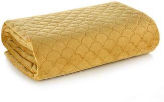 Eurofirany Bettüberwurf ARIEL, Velvet Decke Velours Tagesdecke Eleganter Überwurf Allzweckdecke