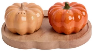 Next Salz- / Pfefferstreuer Kürbis Salz- und Pfefferstreuer und Holztablett, (1-tlg)