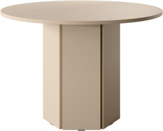 Selsey 'Hexa' Esstisch rund, beige cappuccino, ca. 75 x 110 x 110 cm