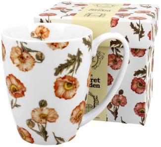 DUO FLORAL Klassischer Becher 380 ml WILD POPPIES New Bone China Porzellan