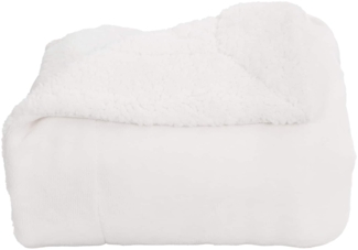 Überwurfdecke, Wohndecke Weiß 150x200 cm Fleece