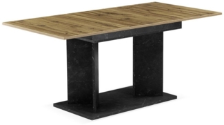B&D home Säulen-Esstisch VIVIAN, ausziehbar, 120-160cm, 4-6 Personen