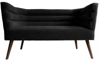 Leitmotiv Sofa Explicit Suede Look Black LM1930BK