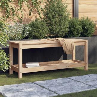 vidaXL Gartenbank 108x35x45 cm Massivholz Kiefer 832382