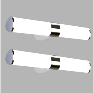 Nettlife LED Spiegelleuchte Bad Spiegellampe Badleuchte Chrom Wandlampe, LED fest integriert, Neutralweiß, Keller Küche