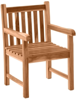Gartenstuhl mit Armlehne Teak