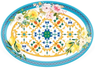 Guzzini Servierschale oval 35,5 cm Flower&Lemon