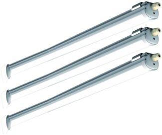 3er Set LED Wannenleuchte, 5120 Lumen, Neutralweiß, L 150 cm