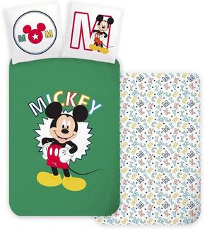 Disney Kinderbettwäsche Disney Micky Maus Kinderbettwäsche Cartoon Filmmotive 100x135 cm, Renforcé, 2 teilig
