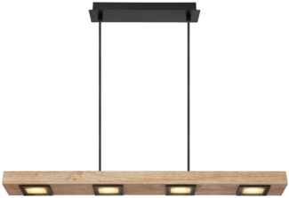 Joya Hängeleuchte Metall Schwarz Matt, 6X Led