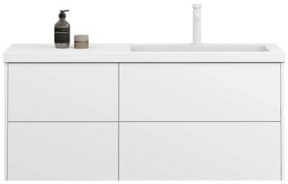 doporro Badmöbel-Set Waschtisch mit Unterschrank aus Holz mit Soft-Close MDF Moment