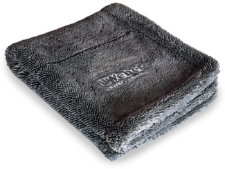 Weber GmbH Handtuch hochwertiges Mikrofaser Trockentuch 40x40 cm für Auto, Bad & Haustiere, Mikrofaser (1-St), 1400 GSM, fusselfrei, streifenfrei, materialschonend