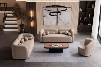 Özberk Sofa Luna, Spar-Set, Sofagarnitur Luna 3-3-1 mit 12 Kissen