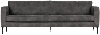 Sofa Crew 3-Sitzer - Wildlederlook Anthracite