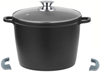Kochtopf Topf Kasserolle Glasdeckel Aluguss Induktion Ø28cm Cheffinger CF-DP28