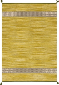 Pergamon Wollteppich Natur Baumwolle Teppich Kelim Toskana, Rechteckig, Höhe: 8 mm