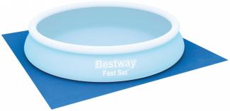 Bestway 'Flowclear™' Bodenplane für Aufstellpools, Polyethylen blau, 369x369 cm