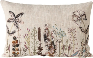 BOLTZE Dekokissen Bianka Kissen Floral beige 59cm