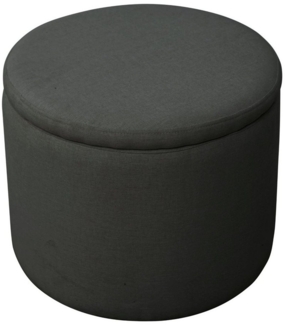 SVITA Hocker AMBER, Mit Stauraum, Sitzhocker, mit abnehmbarem Deckel, Ø 44 cm