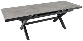 riess-ambiente Gartentisch EMPIRE 180-240cm hellgrau / anthrazit (Einzelartikel, 1-St), Outdoor · Keramik · Aluminium · ausziehbar · Terrasse · Modern Design