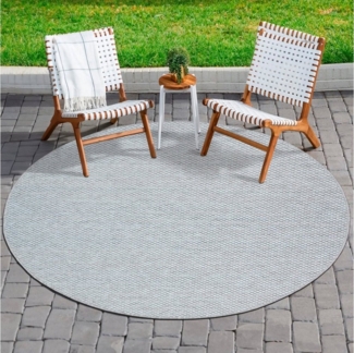 Sanat Teppich Melissa 8000, rund, Höhe: 10 mm, Kurzflor, In -und Outdoor geeignet, Wohnzimmer