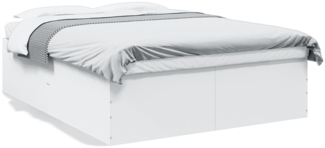 vidaXL Bettgestell Weiß 160x200 cm Holzwerkstoff 3280909