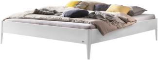 Hasena Lounge Pieve 140x200 MDF weiss - Fusshöhe 20 cm Massivholzbett