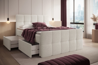 wonello Boxbett Madison 5, mit Schubladen (4x), Taschenfederkern-Matratzen und premium Topper