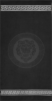 Belle Arti Handtücher Luxus Gästehandücher Badetücher Duschtücher Saunatücher Löwe Mäander, 100% Baumwolle (2-St), Griechische Muster Stickerei Baumwolle Löwenkopf weich saugstark edel