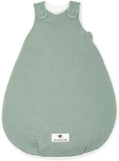 Julius Zöllner Babyschlafsack Musselin, 100% Musselin-Baumwolle / Füllung: Vlies aus 100% Polyester grün, 56/62