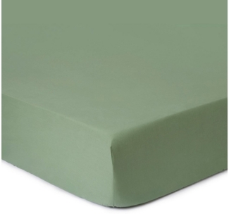 Urbanara Spannbettlaken Spannbetttuch Mata I 100% Baumwolle, Baumwolle, Gummizug: Ja, (1 Stück), Vorgewaschenes Bettlaken mit Soft-Peach-Finish - Made in Portugal