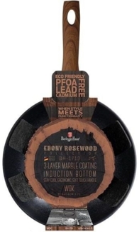 Berlinger Haus Berlinger Haus Wok mit Granitbeschichtung 28cm 3,2l Ebony Rosewood BH1719