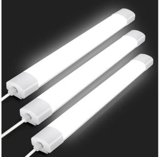 Oraymin LED Deckenleuchte 3PCS Feuchtraumleuchte, 4000K, IP65, led röhre 60cm/90cm/120cm/150cm, LED fest integriert, Nicht in Reihe